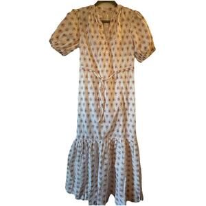 anthropologie dress Puff Sleeve Long Size XS NWOT